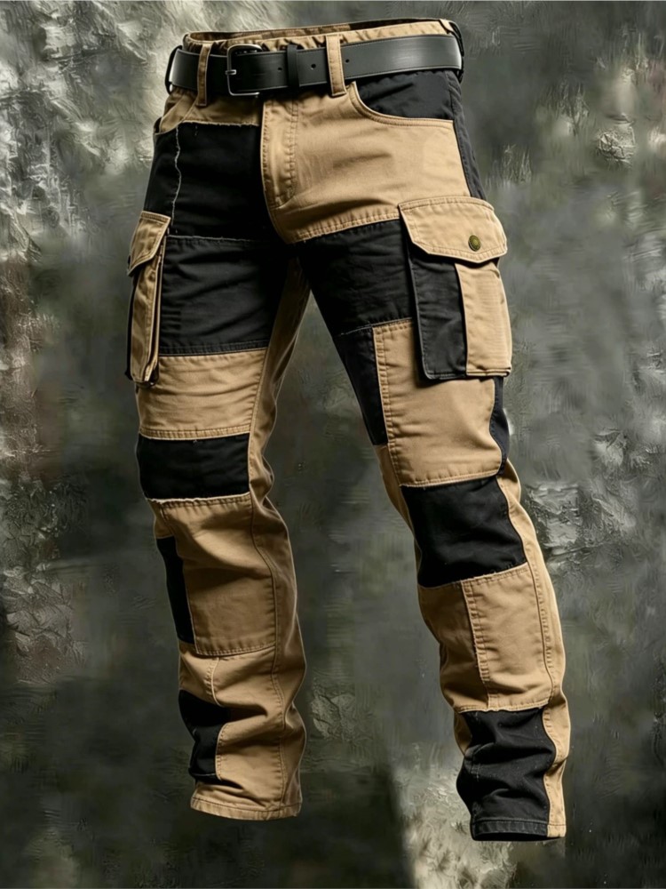 Mens Fashion Cargo Pants - Pantalon Cargo en Coton pour Homme,
