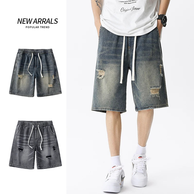 Men Fashion Jeans - Été mince Denim Shorts hommes rétro