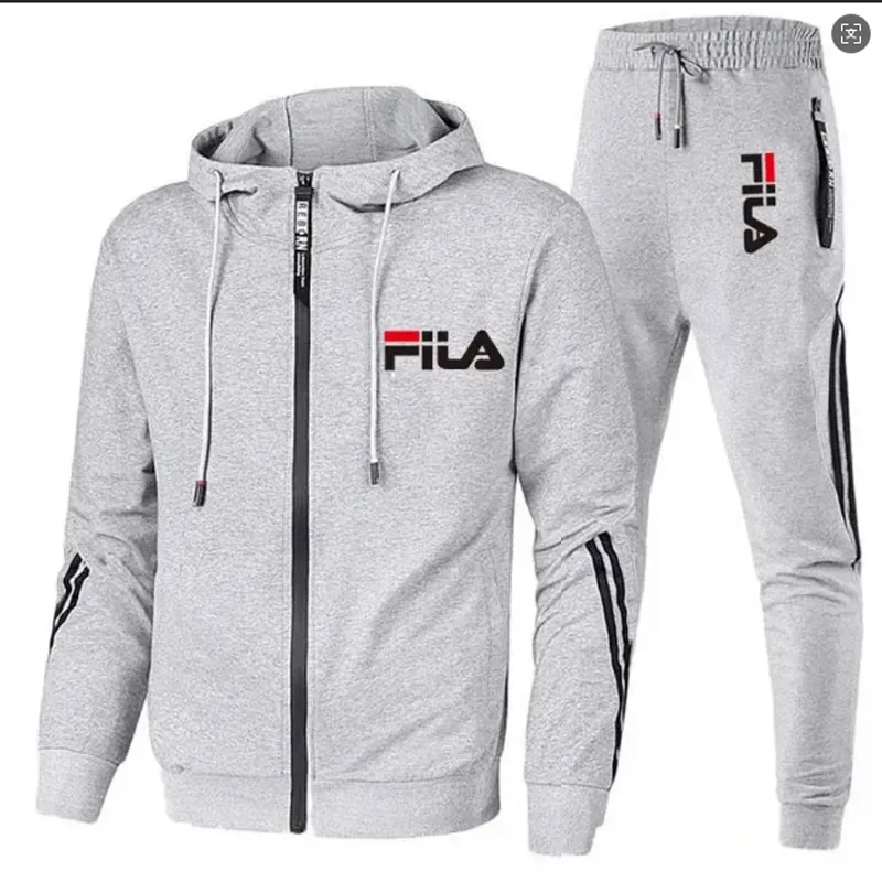 Mens Fashion Zip Up - Ensemble de jogging décontracté deux pièces
