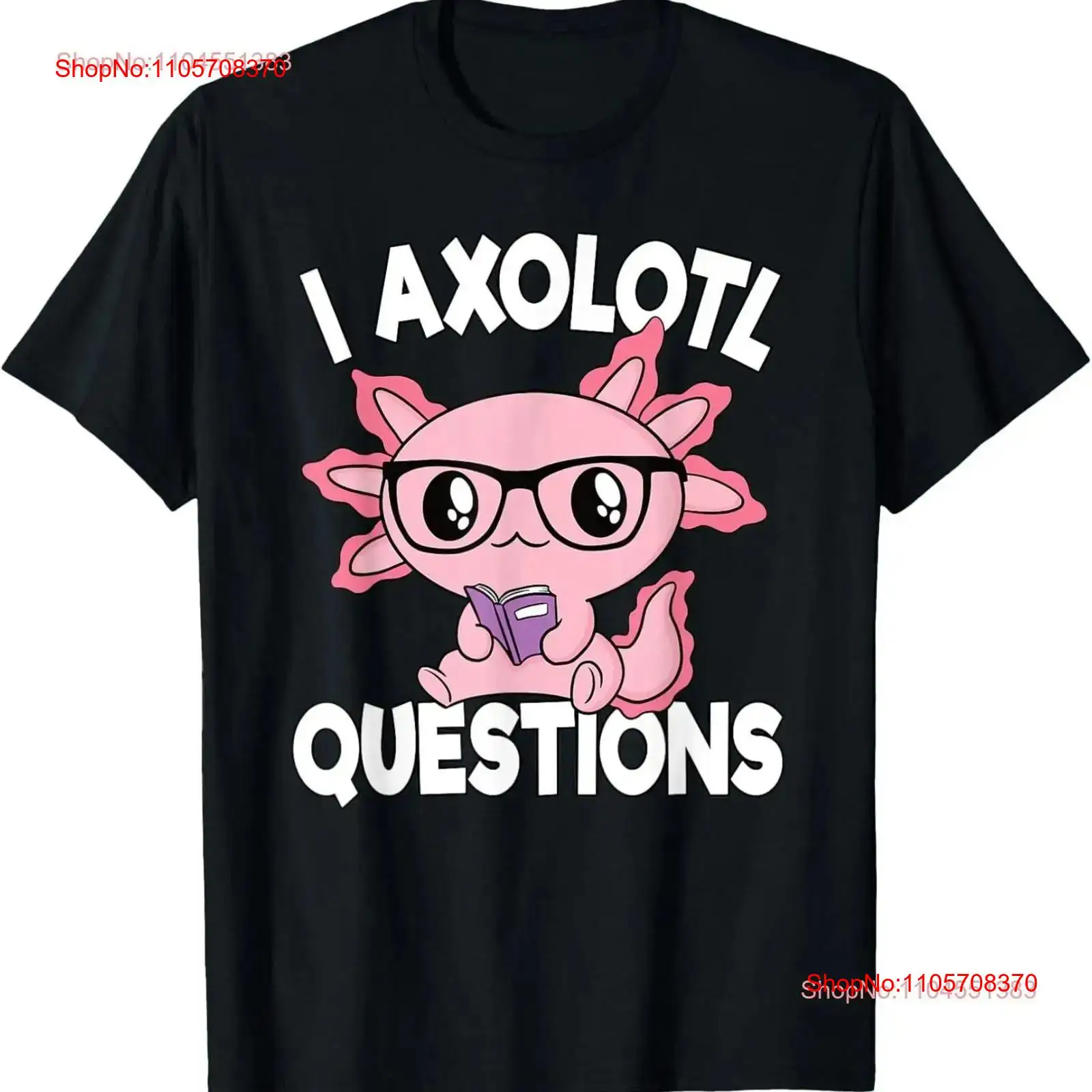 Men'S Fashion Questions - T-shirt rose Axolotl Questions Salamandre Mexicaine,