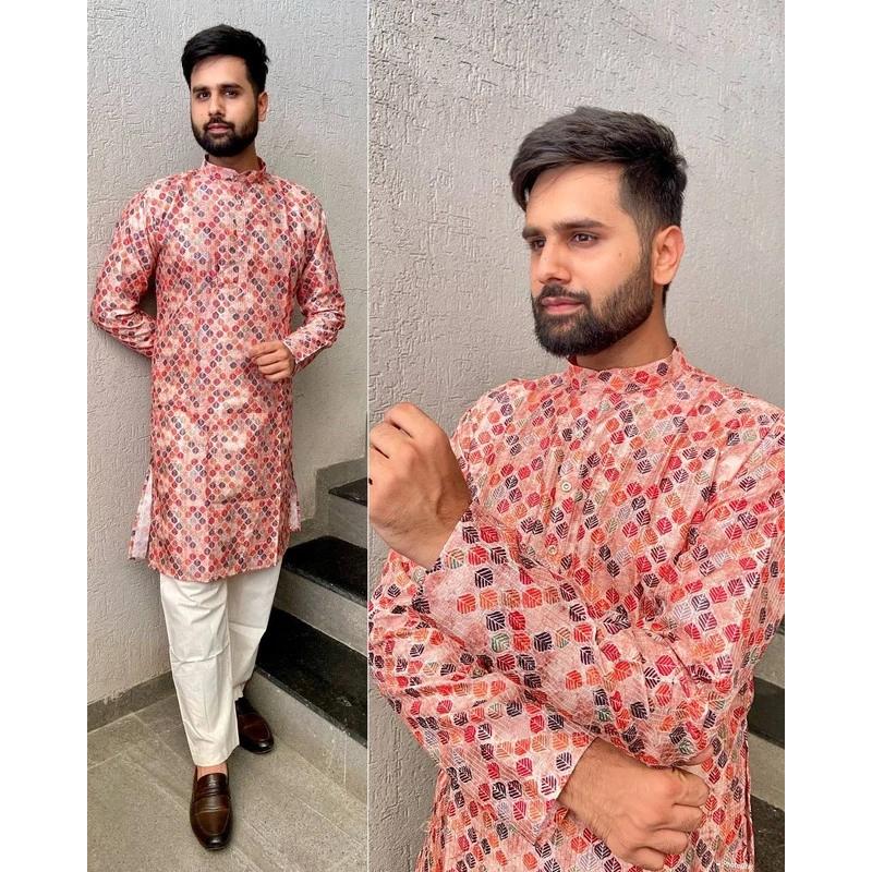 Men'S Fashion Kurta - Luxe décontracté islamique arabe Abaya Robe