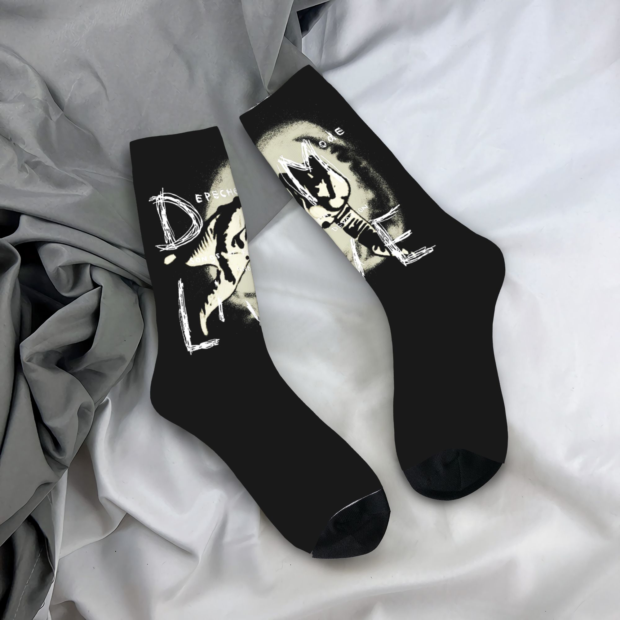 Mens Fashion Dress - Chaussettes de mode personnalisées Rock Depeche