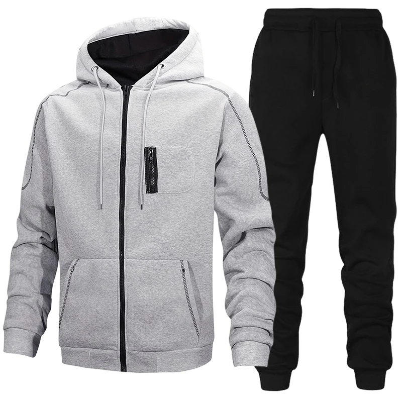 Jacket Mens Fashion - Ensemble de survêtement décontracté pour homme