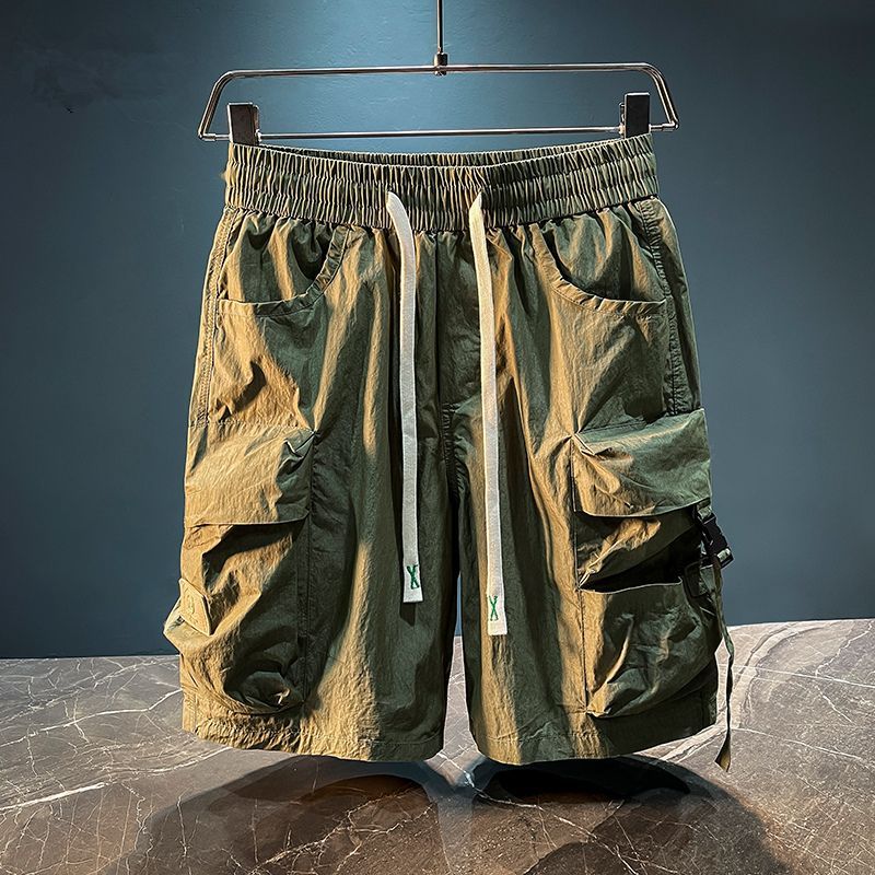 Mens Fashion Cargo Pants - Bermuda Cargo pour hommes, couleur unie,