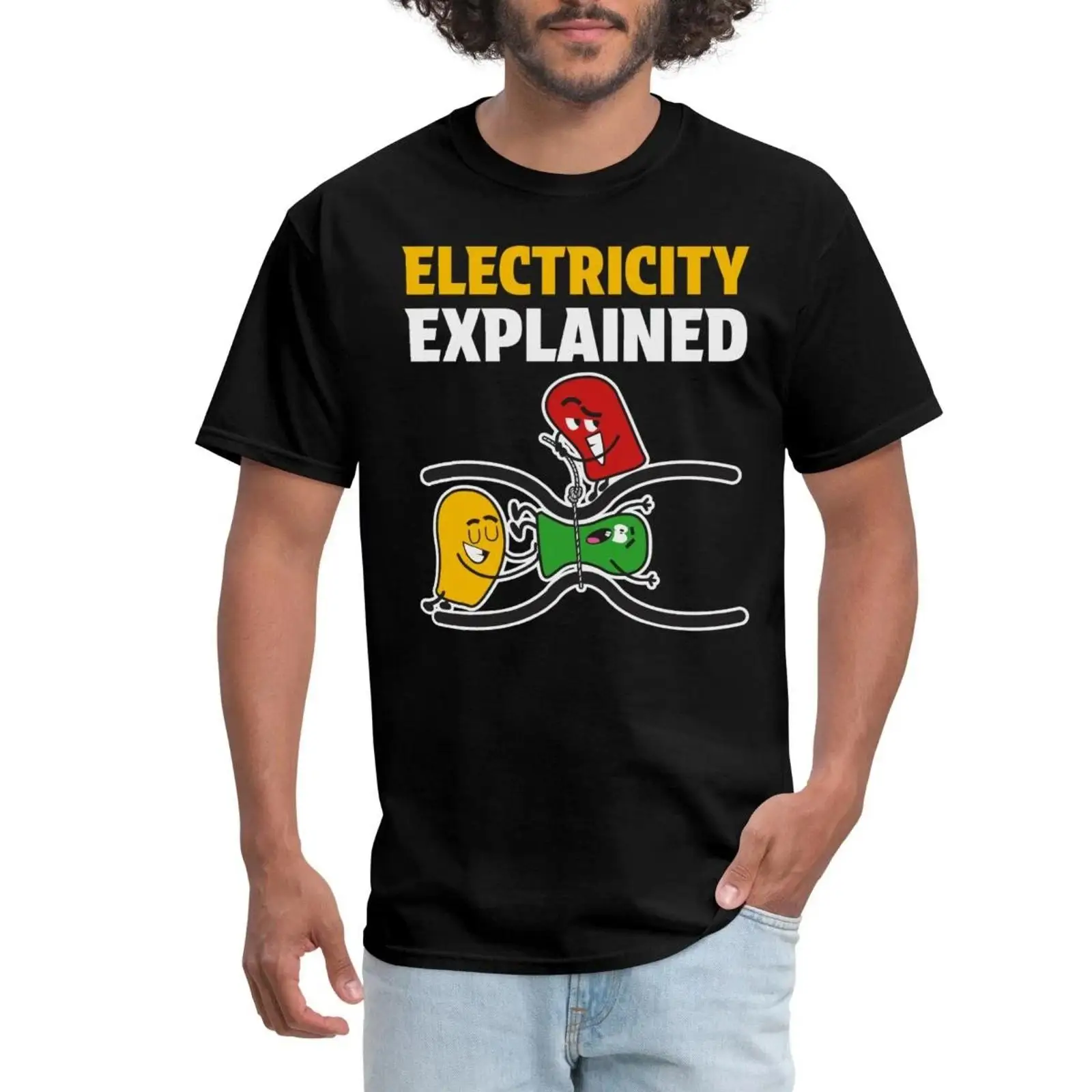 Men'S Fashion Explained - T-shirt pour hommes avec illustration humoristique