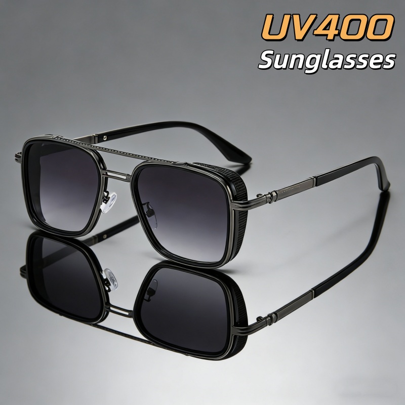 Men Fashion Photography - Lunettes de soleil rétro ovales pour