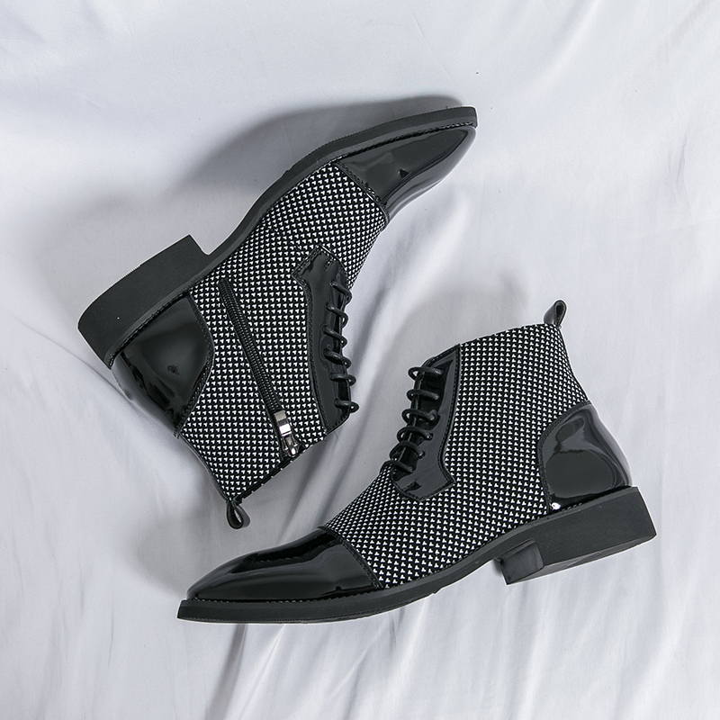 Mens Fashion Dress - Haute qualité hommes bottes mode pointu
