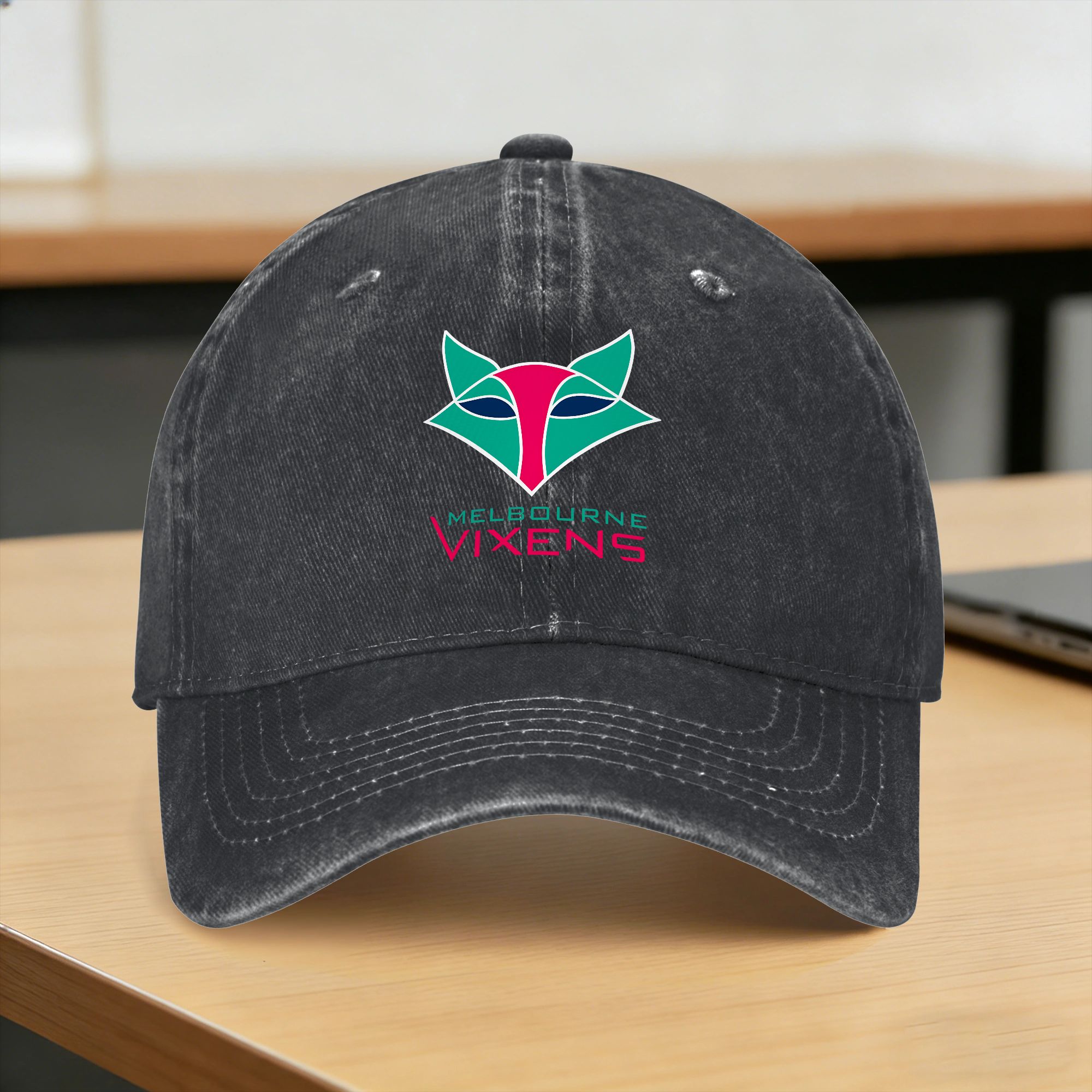 Mens Fashion Melbourne - Casquette de baseball délavée Melbourne Vixens