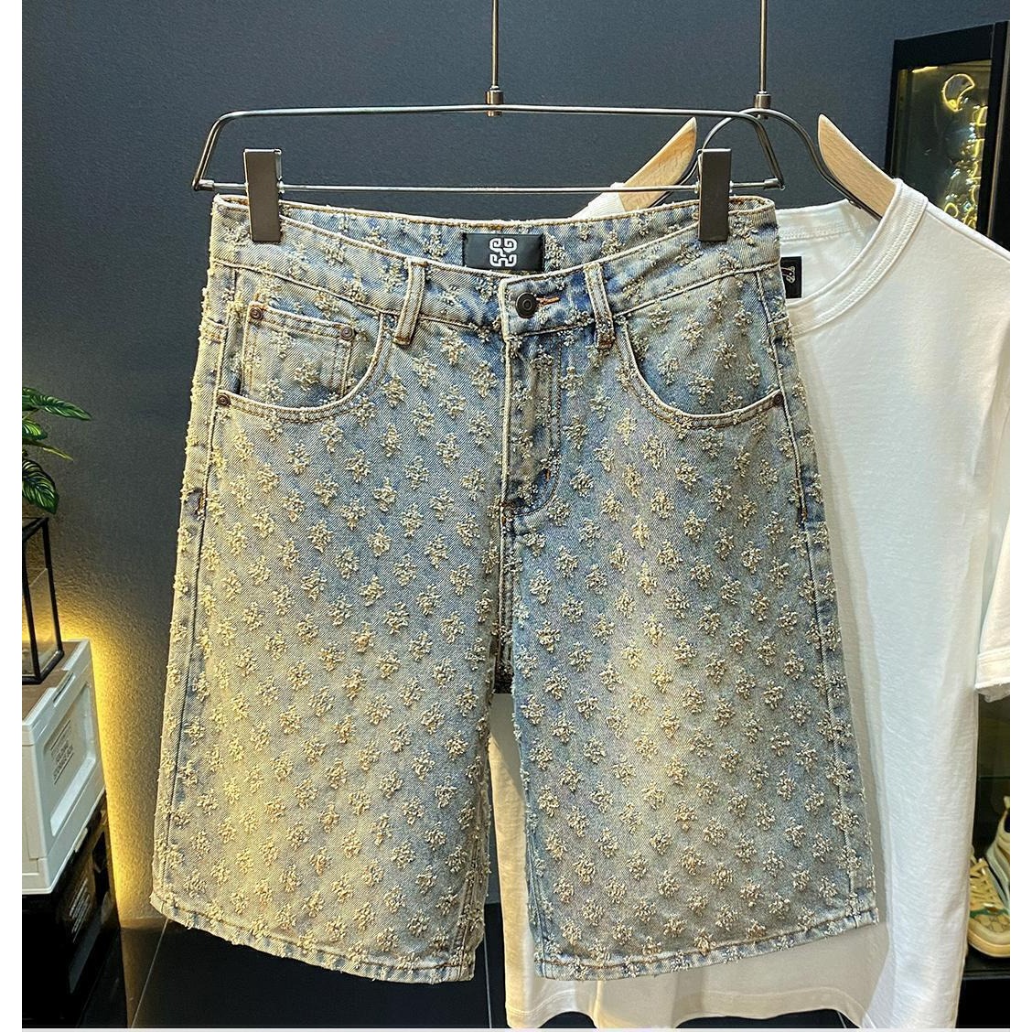 Men Fashion Jeans - Shorts en jean décontractés pour hommes,