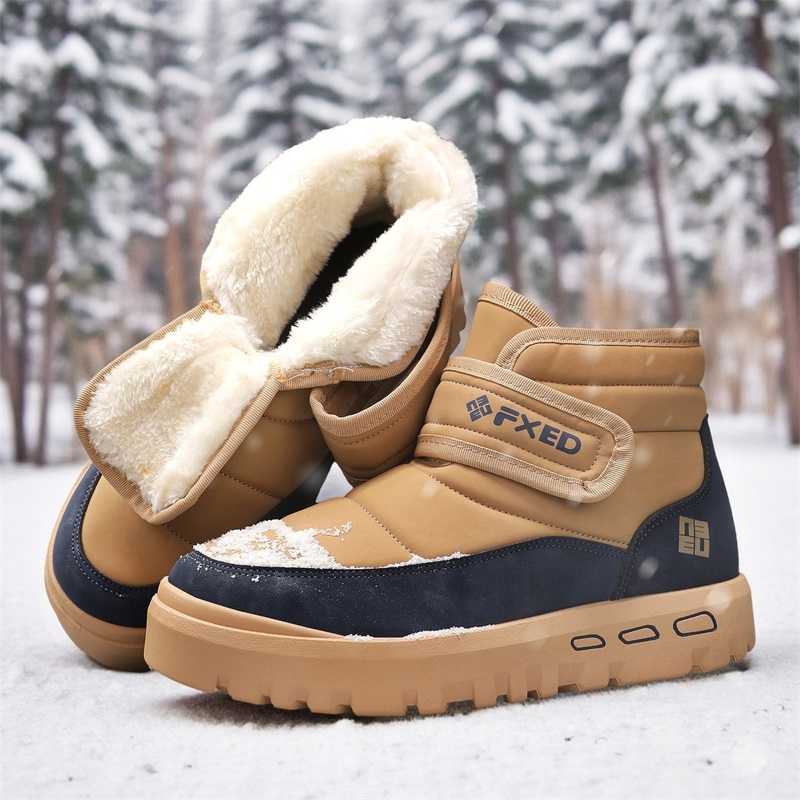 Men'S Fashion Line - Bottes de neige chaudes en fourrure