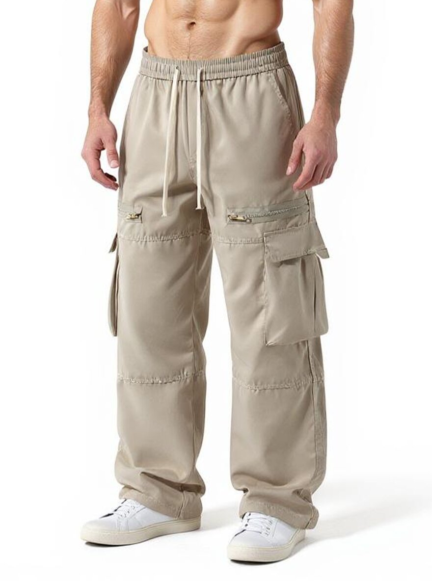 Mens Fashion Cargo Pants - Pantalon cargo à grandes poches pour