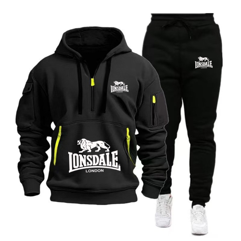 Mens Fashion Zip Up - Ensemble de survêtement LONSDALE pour homme