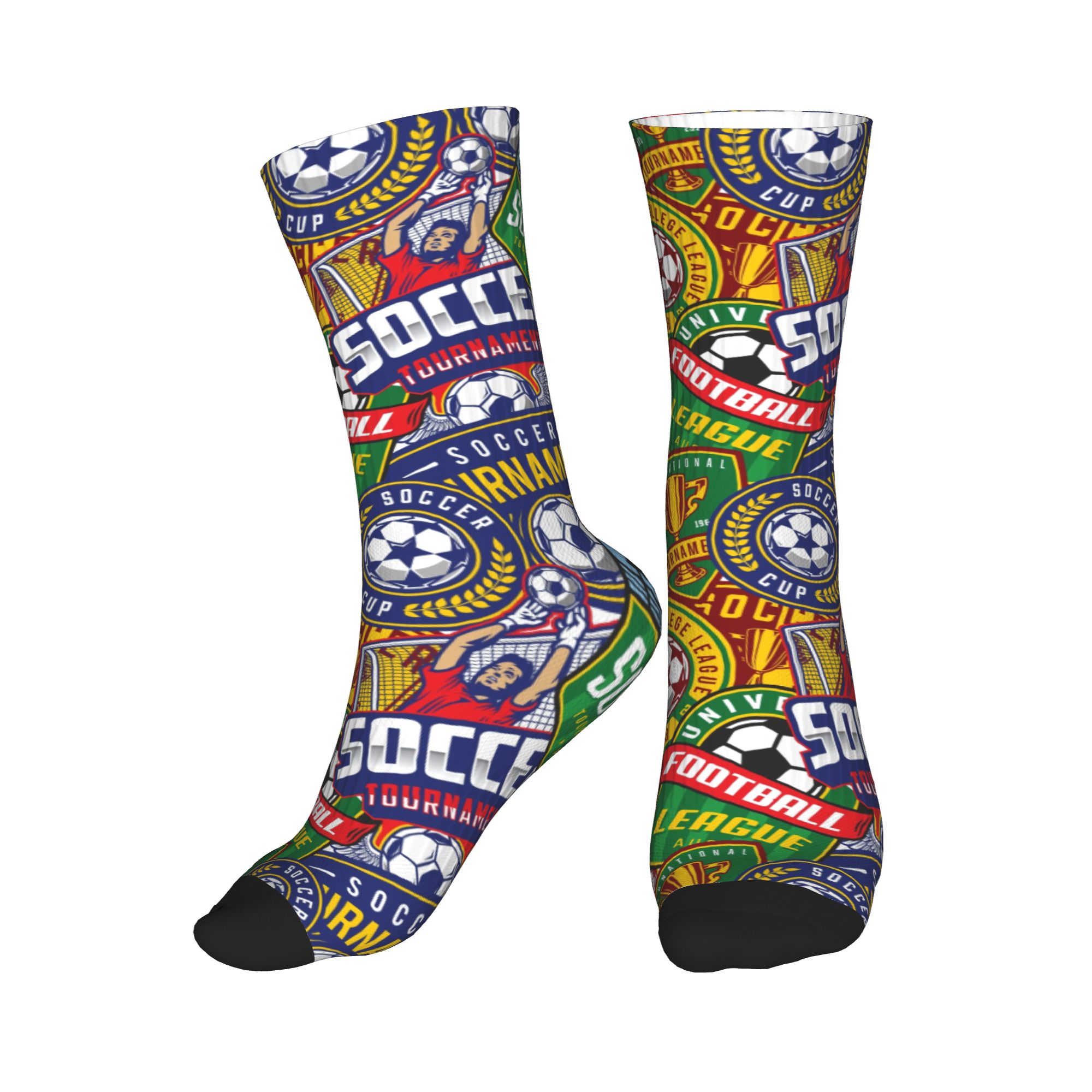 Mens Fashion Dress - Chaussettes de sport rétro à motif
