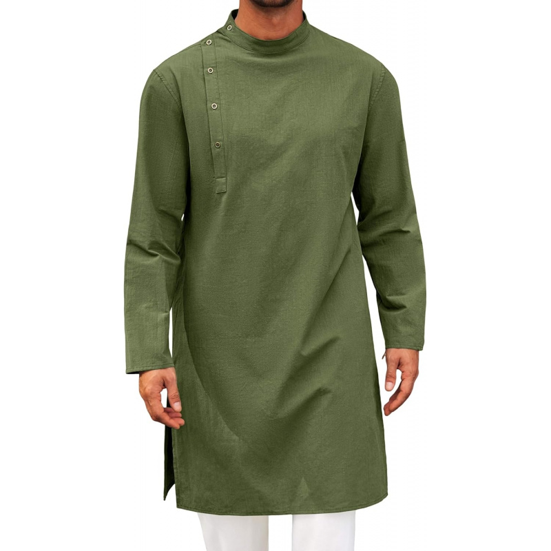 Men'S Fashion Kurta - Kaftan pour homme, robe longue à