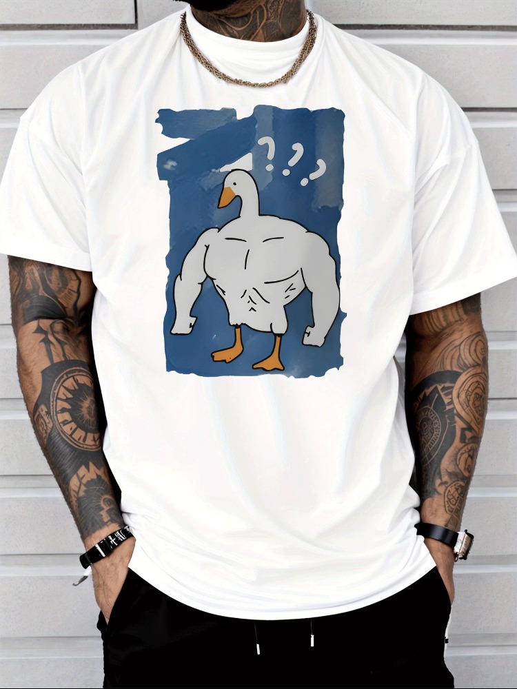 Men'S Fashion Questions - T-shirt pour homme bleu marine, motif