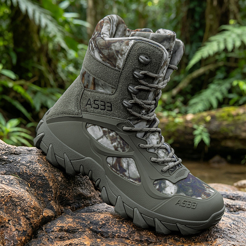 Mens Fashion Zip Up - Bottes tactiques pour hommes, bottes d'extérieur