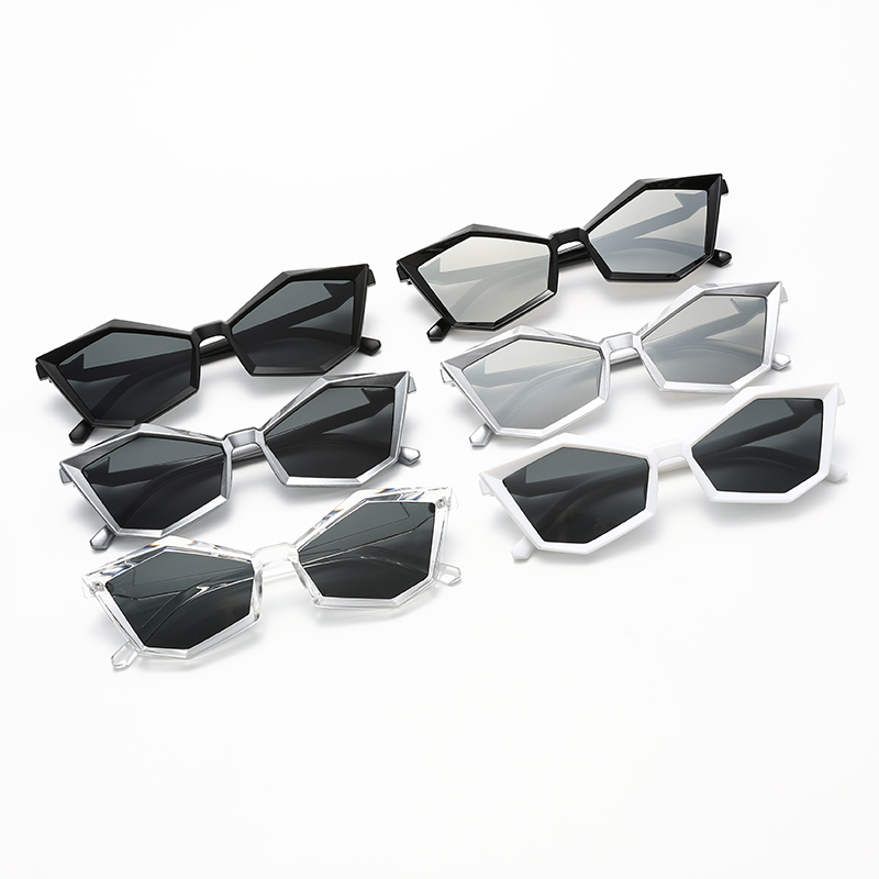 Men Fashion Photography - Lunettes de soleil polygonales pour hommes