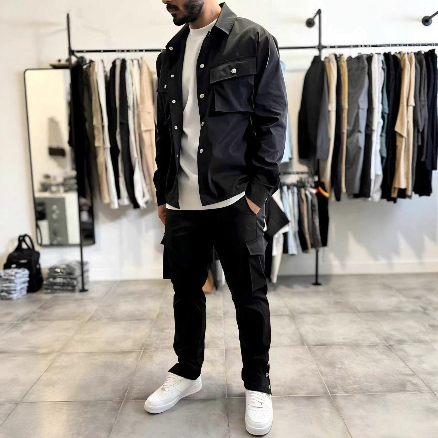 Jacket Mens Fashion - Ensemble veste et pantalon pour homme,