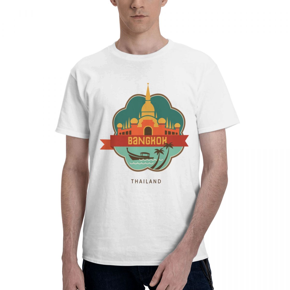 Mens Fashion Bangkok - T-shirt unisexe Thailand BANGKOK, 100% coton,