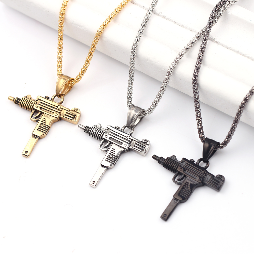 Pendentif Collier Pistolet Mit - Mens Fashion Show avis et prix