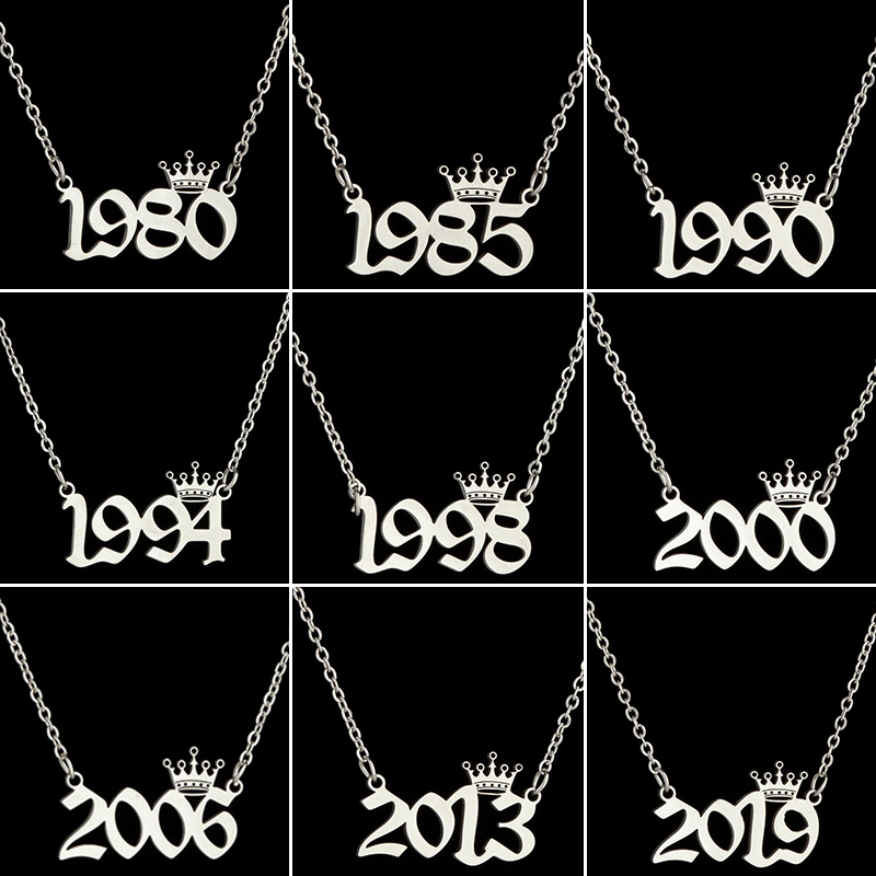 Colliers couronne en acier ino - Men'S Fashion Year 2000 avis et prix