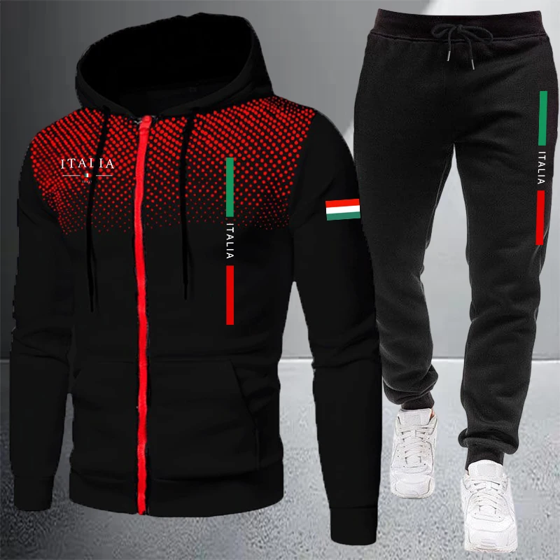 Ensemble de survêtement décont - Mens Fashion Zip Up avis et prix