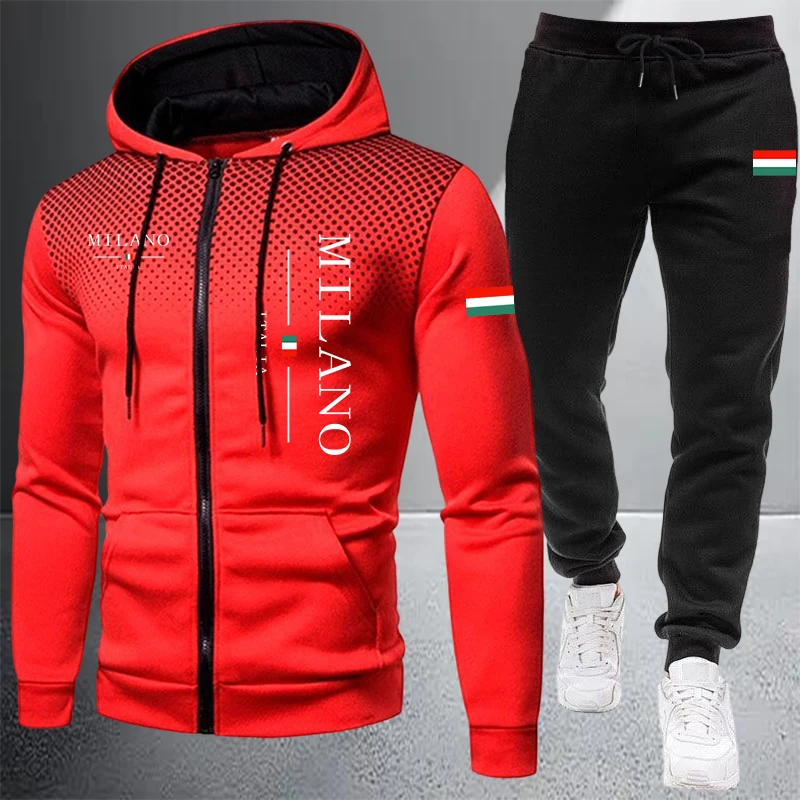 Ensemble de survêtement sport  - Mens Fashion Zip Up avis et prix