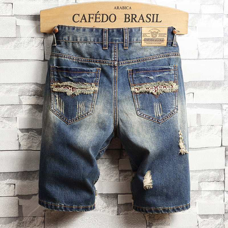 Shorts en jean déchirés pour h - Men Fashion Jeans avis et prix