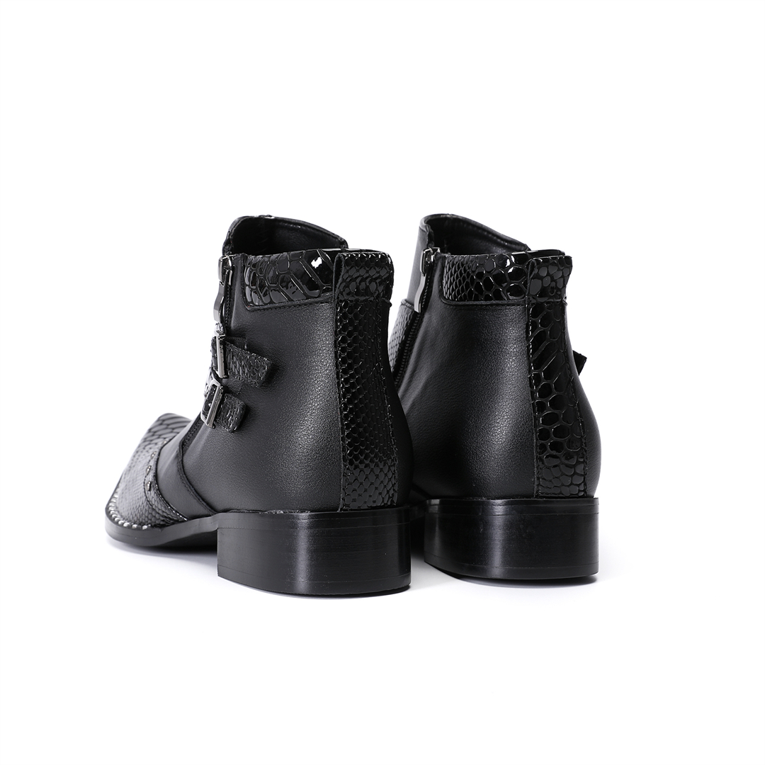 Bottes de moto à bout pointu p - Mens Fashion Dress avis et prix