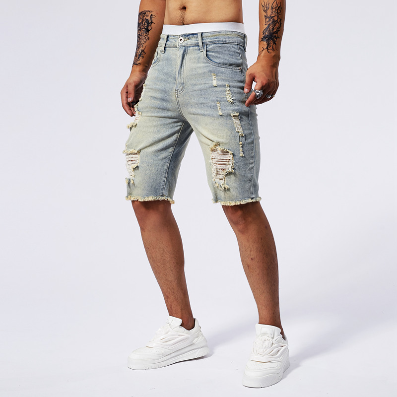 Short en Denim déchiré pour ho - Men Fashion Jeans avis et prix