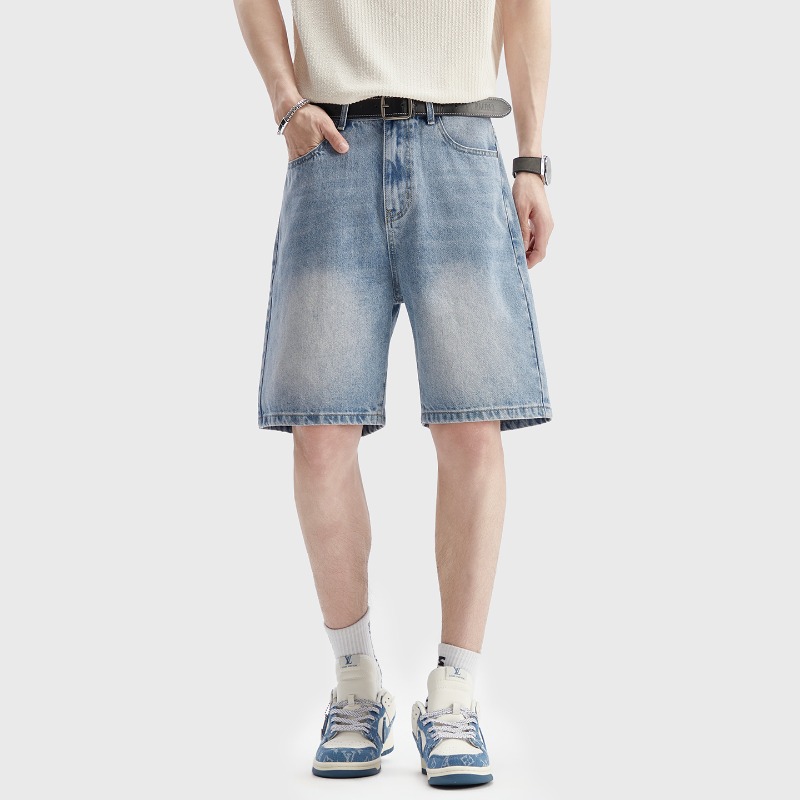 Shorts en jean noir fin pour h - Men Fashion Jeans avis et prix