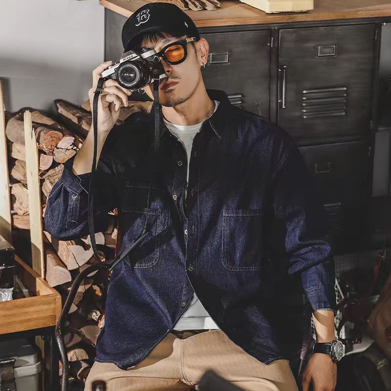 Veste en jean rétro américaine - Jacket Mens Fashion avis et prix