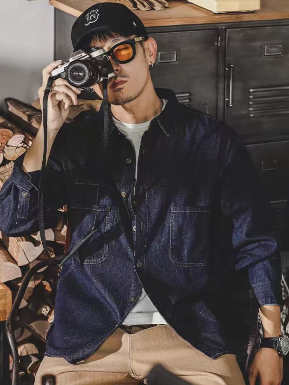 Veste en jean rétro américaine - Jacket Mens Fashion avis et prix