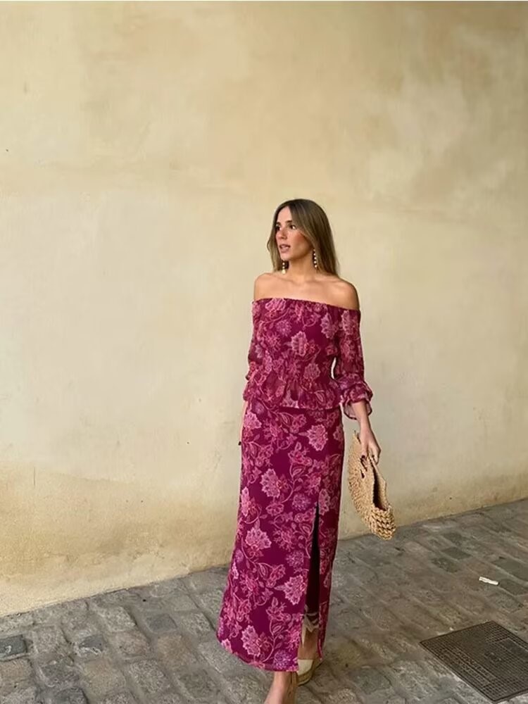 Ensemble deux pièces imprimé V - Men'S Fashion Line avis et prix