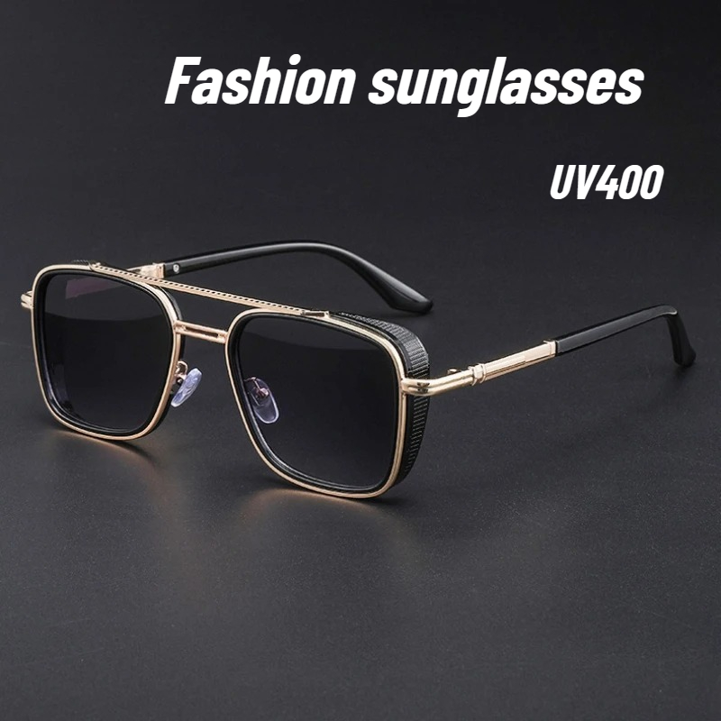 Lunettes de soleil rétro ovale - Men Fashion Photography avis et prix