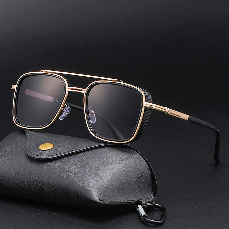 Lunettes de soleil rétro ovale - Men Fashion Photography avis et prix
