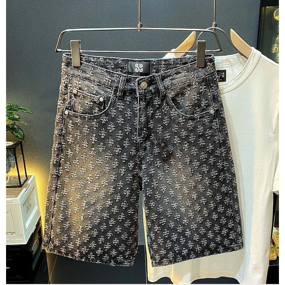 Shorts en jean décontractés po - Men Fashion Jeans avis et prix