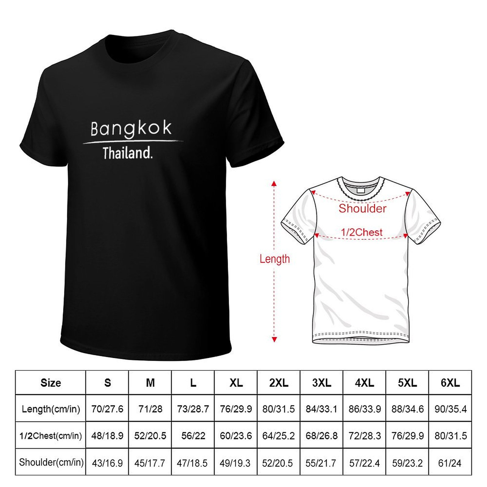 T-shirt Bangkok Thaïlande, imp - Mens Fashion Bangkok avis et prix