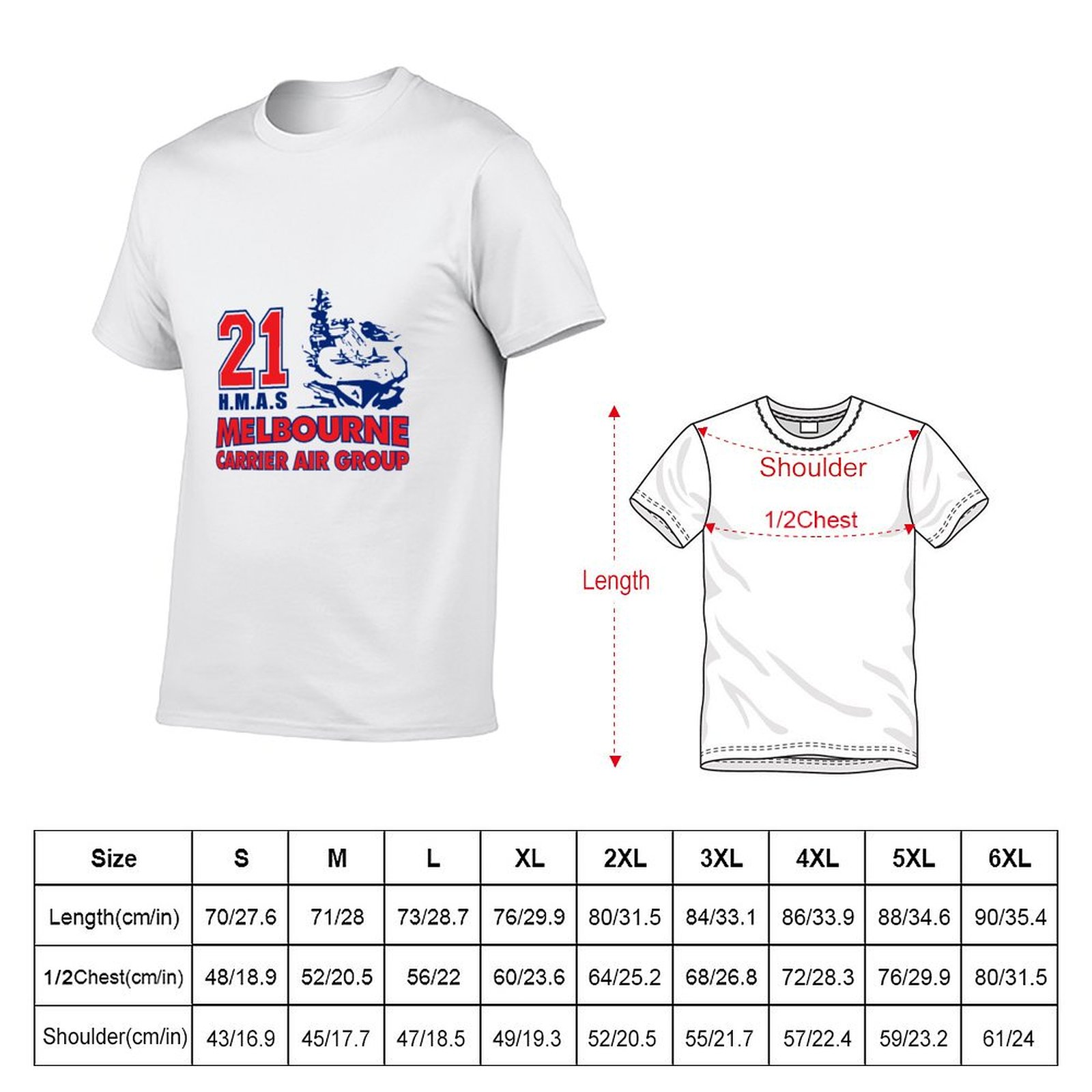 T-shirt HMAS Melbourne Carrier - Mens Fashion Melbourne avis et prix