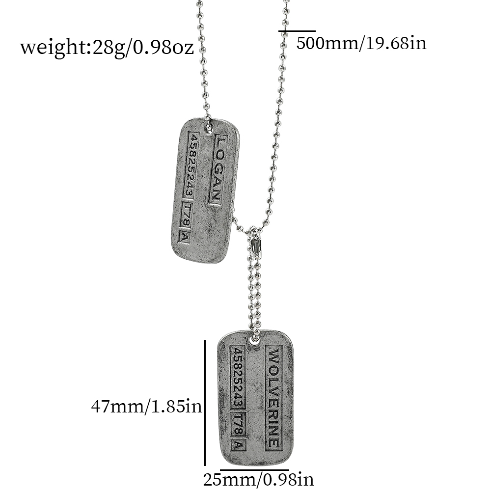 Collier militaire X-Men Wolver - Mens Fashion Show avis et prix