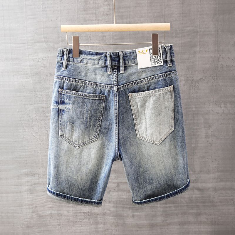 Jean court homme pantalon avec - Men Fashion Jeans avis et prix