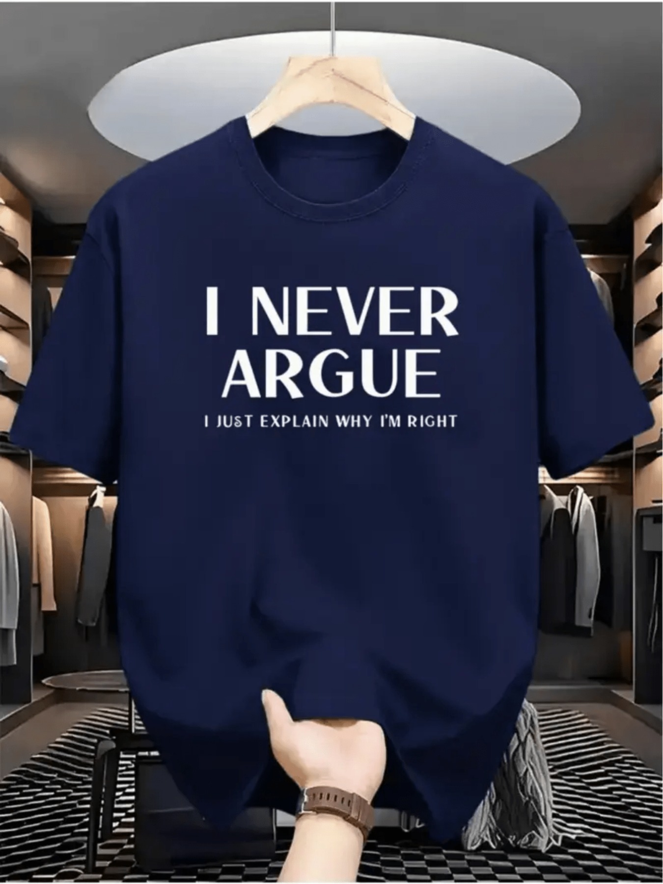 T-shirt « Je ne discute jamais - Men'S Fashion Explained avis et prix