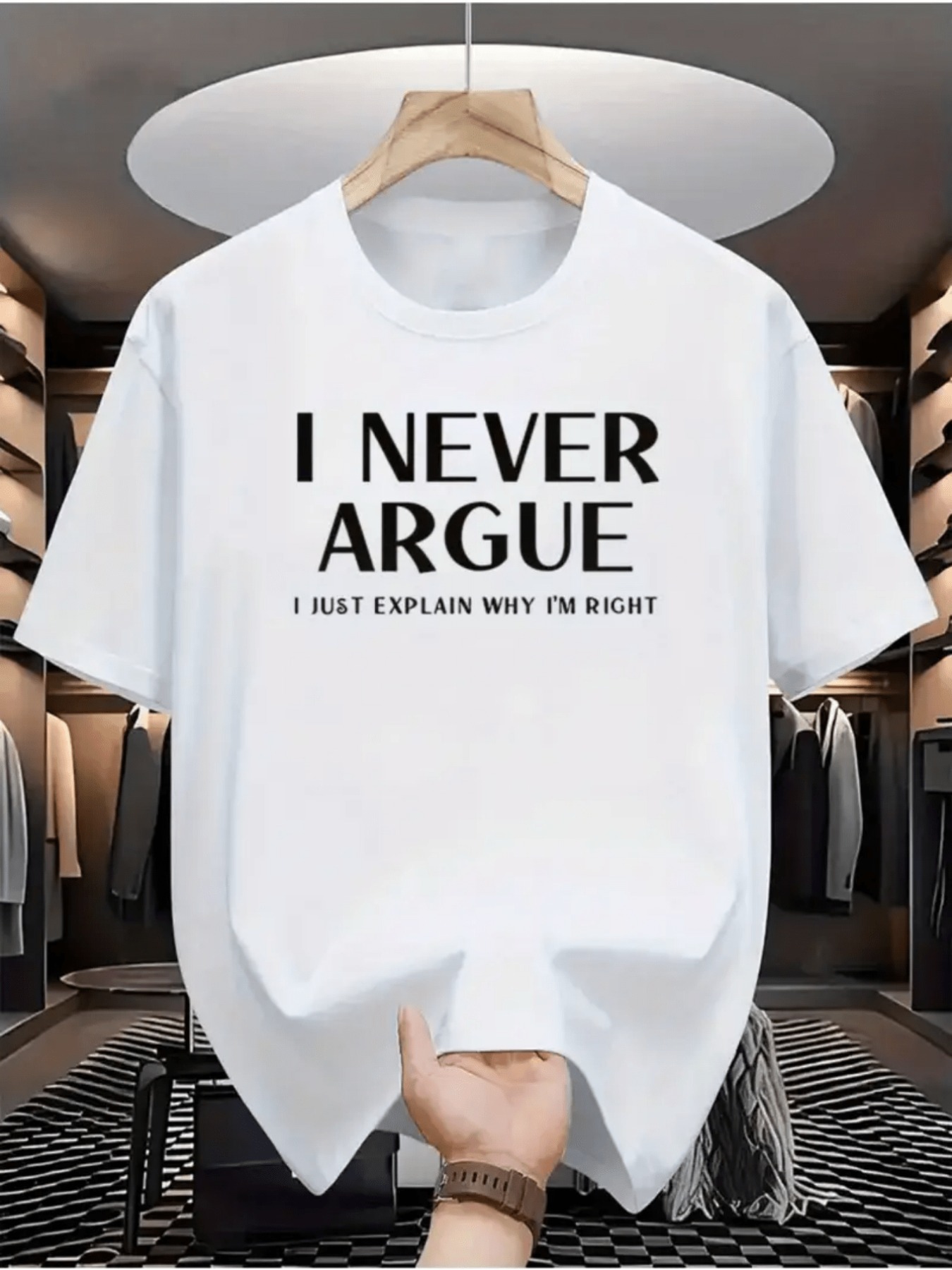 T-shirt « Je ne discute jamais - Men'S Fashion Explained avis et prix