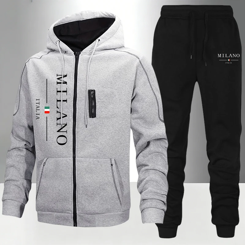 Ensemble de survêtement décont - Mens Fashion Zip Up avis et prix
