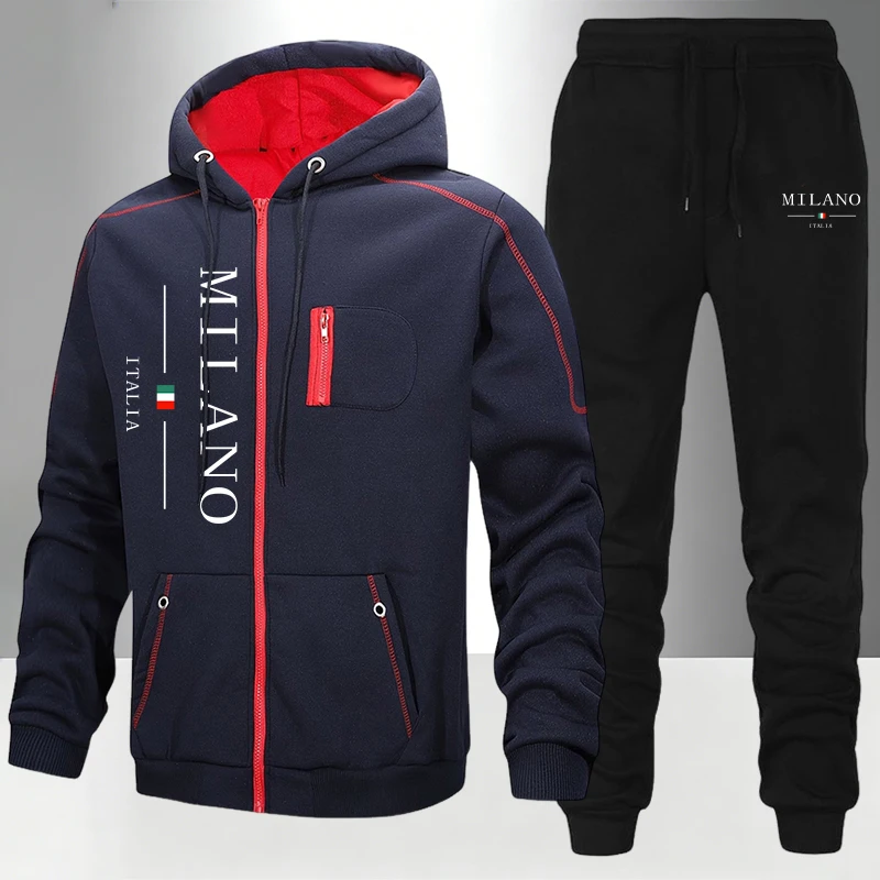 Ensemble de survêtement décont - Mens Fashion Zip Up avis et prix