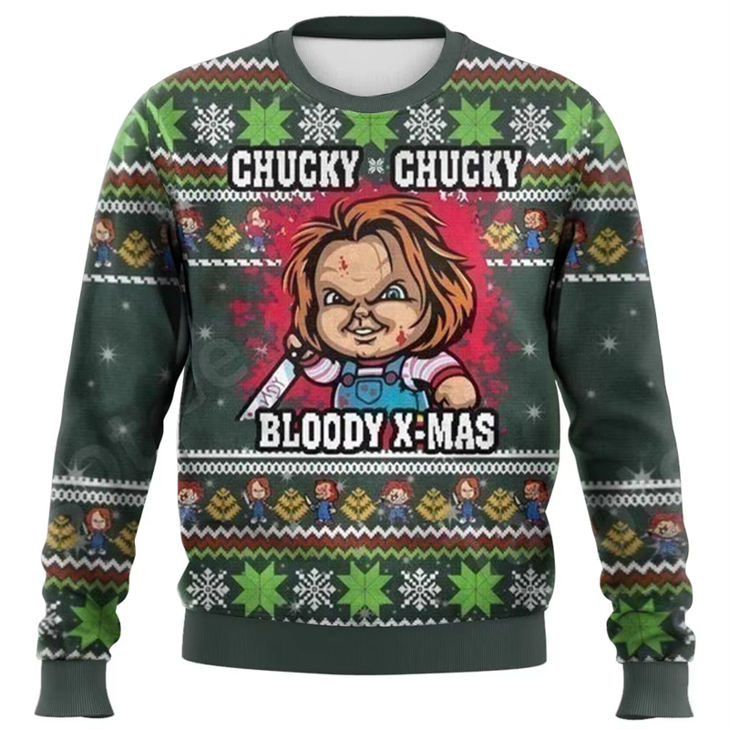 Chucky Graphic-Pull de Noël im - Mens Xmas Fashion avis et prix