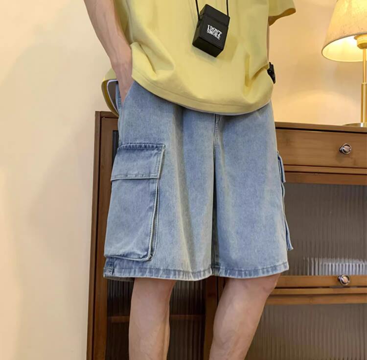 Shorts cargo en jean coréens p - Mens Fashion Cargo Pants avis et prix