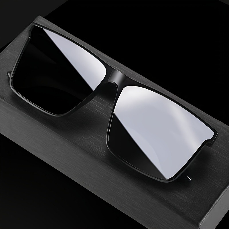 Lunettes carrées noires simple - Men Fashion Photography avis et prix