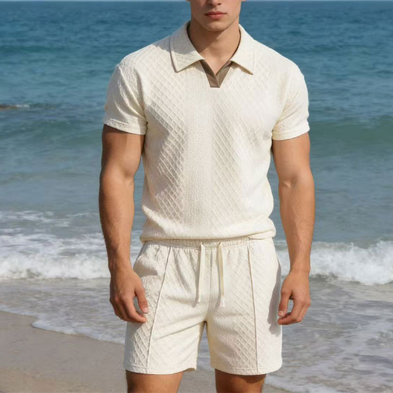 Ensemble décontracté homme été - Mens Fashion Zip Up avis et prix